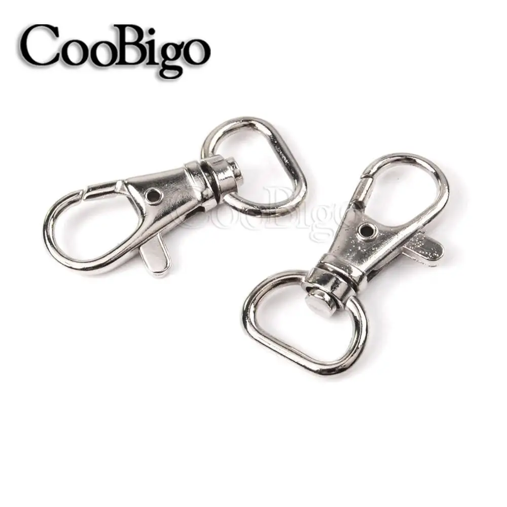 

10pcs 1/2" Metal Swivel Trigger Loster Clasps Snap Hook Paracord Key Chain Ring Lanyard Backpack DIY Craft Outdoor Travel Kits