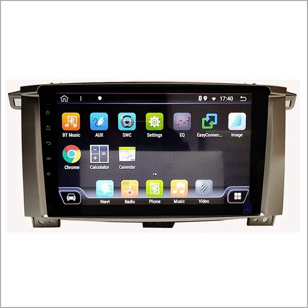 

Newnavi 9 '' car accessories body kit multimedia player with steering wheel android car stereo for Toyota Land Cruiser 100 2005