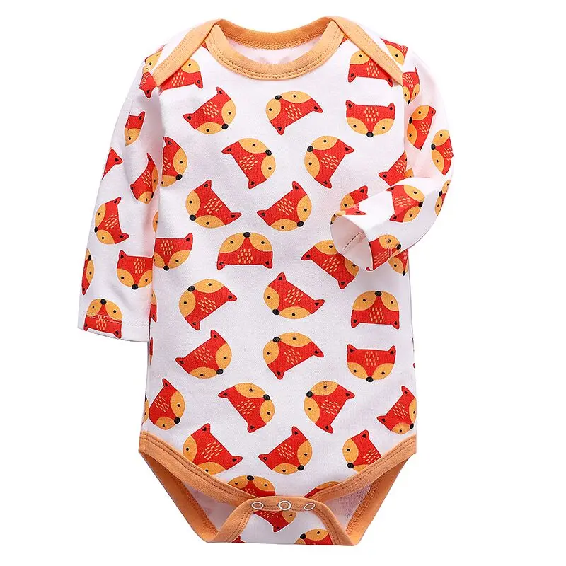 Платье для девочек с Костюмы комбинезон для новорожденного, для малыша мальчиков Боди с длинными рукавами на возраст 3, 6, 9, 12, 18, 24 месяцев, одежда для малышей - Цвет: chx19002-17