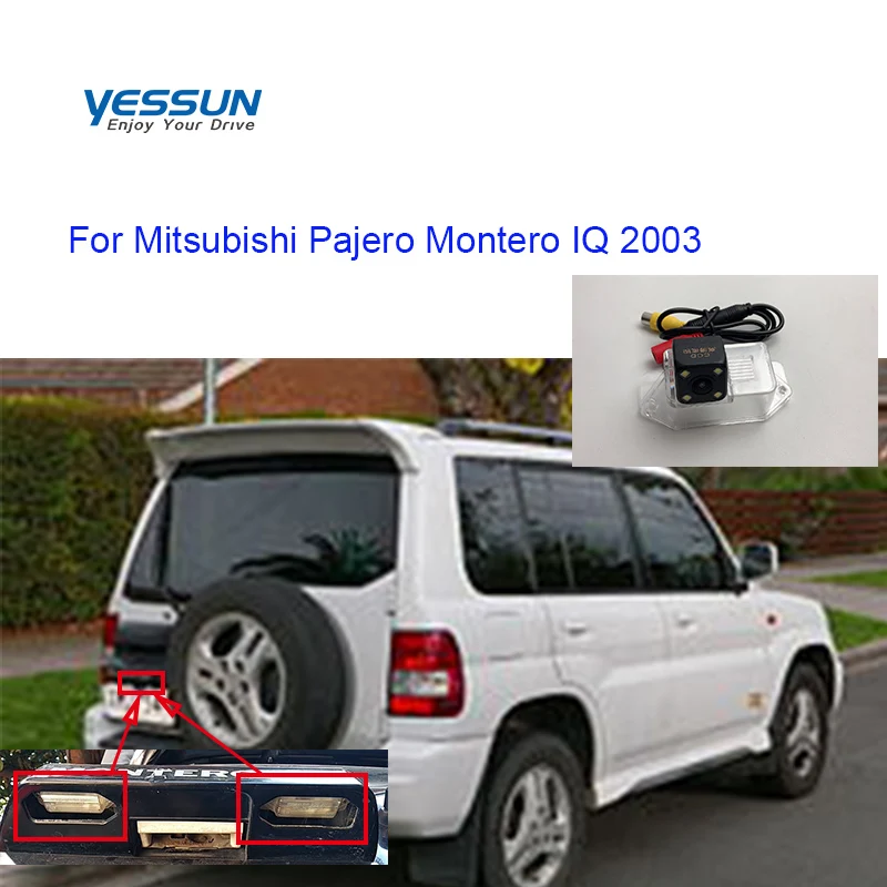 Yessun номерной знак камера заднего вида для Mitsubishi Pajero Montero IQ 2003