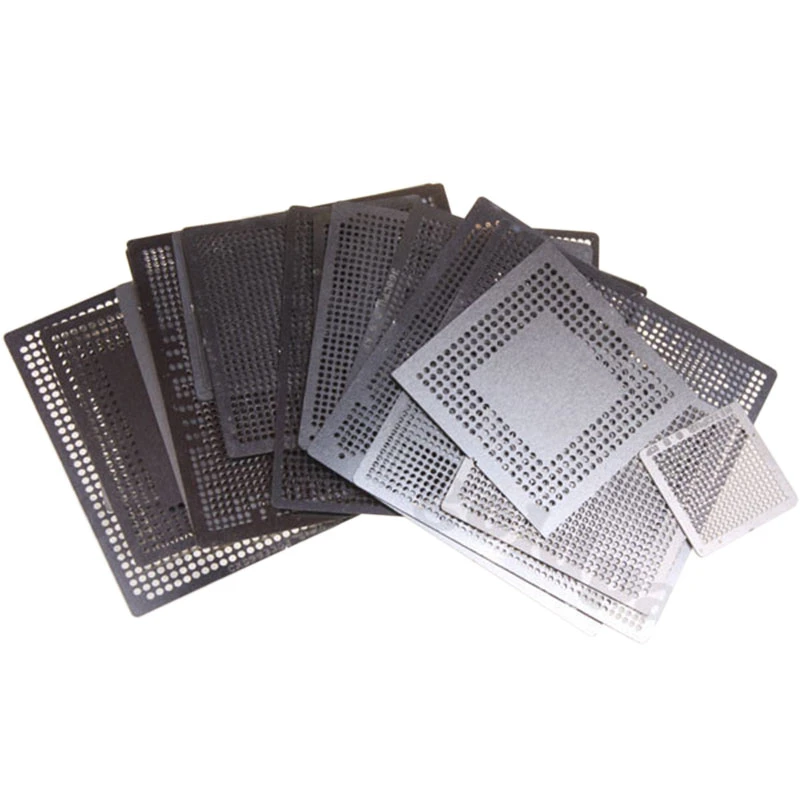 21pcs Heat Directly Rework BGA Reballing Stencils Template For XBOX360 PS3 CPU GPU