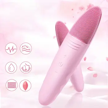 

1PC Waterproof Electric Silicone Cleansing Brush Cleaning Pores Firming Skin Multi-functional Silicone Face Washing Brush