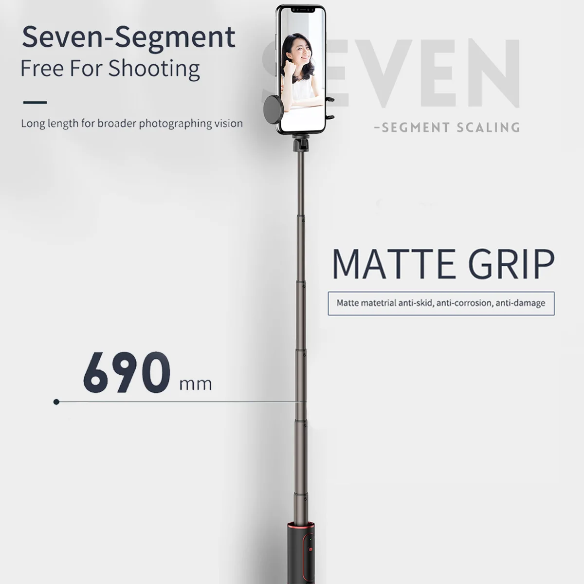 Алюминиевый bluetooth селфи-палка портативный ручной смарт-штатив для телефона, фотокамеры с беспроводным пультом дистанционного управления для iPhone samsung huawei Android
