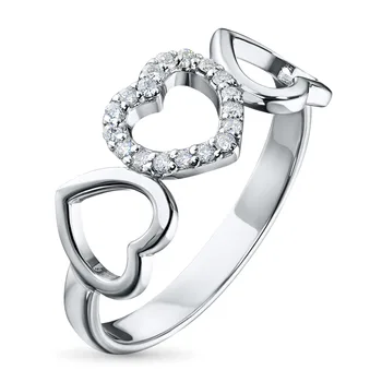 

White gold ring with a diamond e0901kts12142300