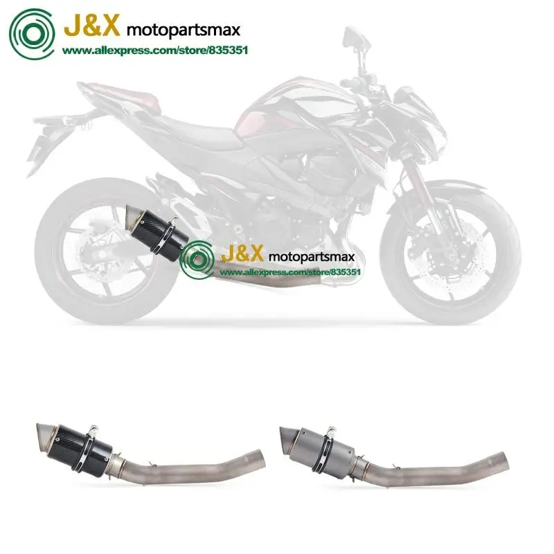 Полная система, слипоны для kawasaki Z750 Z 750, глушитель для мотоцикла, поход, средняя Соединительная средняя труба
