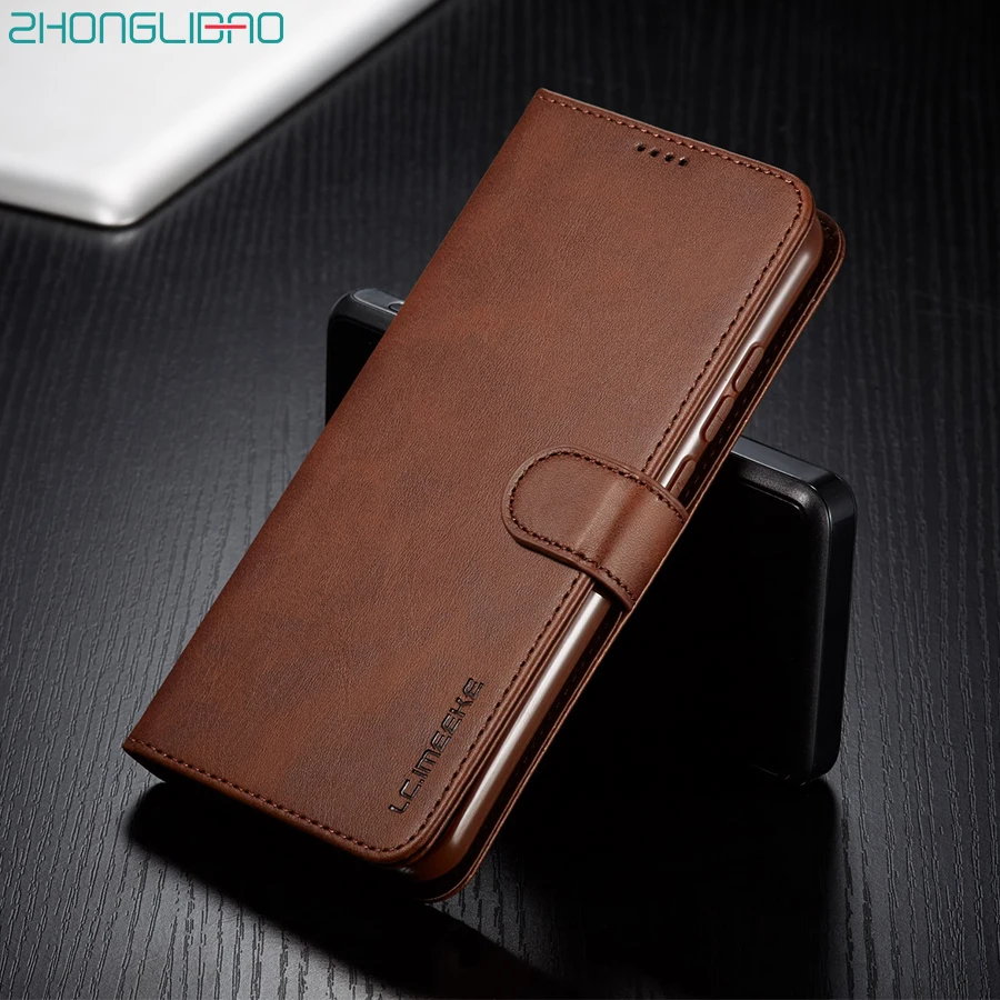 Кожаный чехол-книжка в стиле ретро для Xiaomi Redmi 8 Pro, Роскошный чехол-бумажник с магнитной пряжкой и отделением для карт, чехол для телефона Xiomi Redmi Note 8, чехол