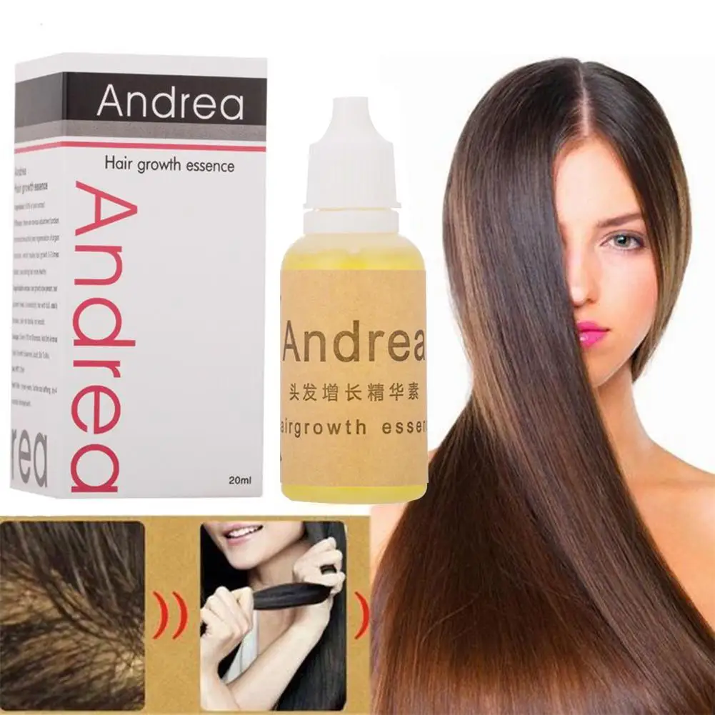 Andrea масло для роста волос, загуститель для роста волос, сыворотка против выпадения волос, продукт натуральный растительный экстракт, жидкость 20 мл