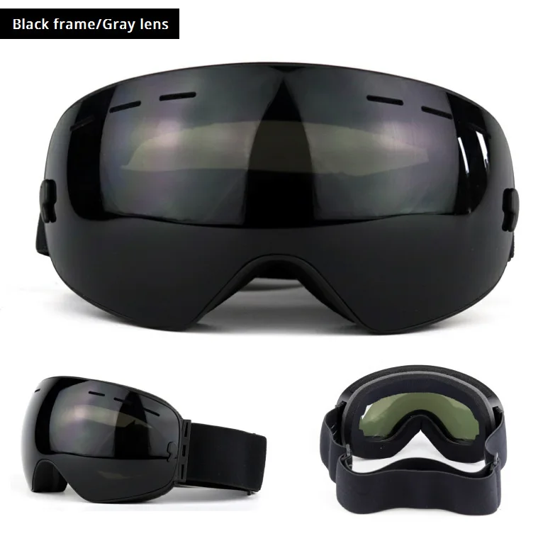 Men Women Ski Goggles Snowboard Glasses for Skiing UV400 Protection Snow Skiing Glasses Anti-fog Ski Mask Goggles