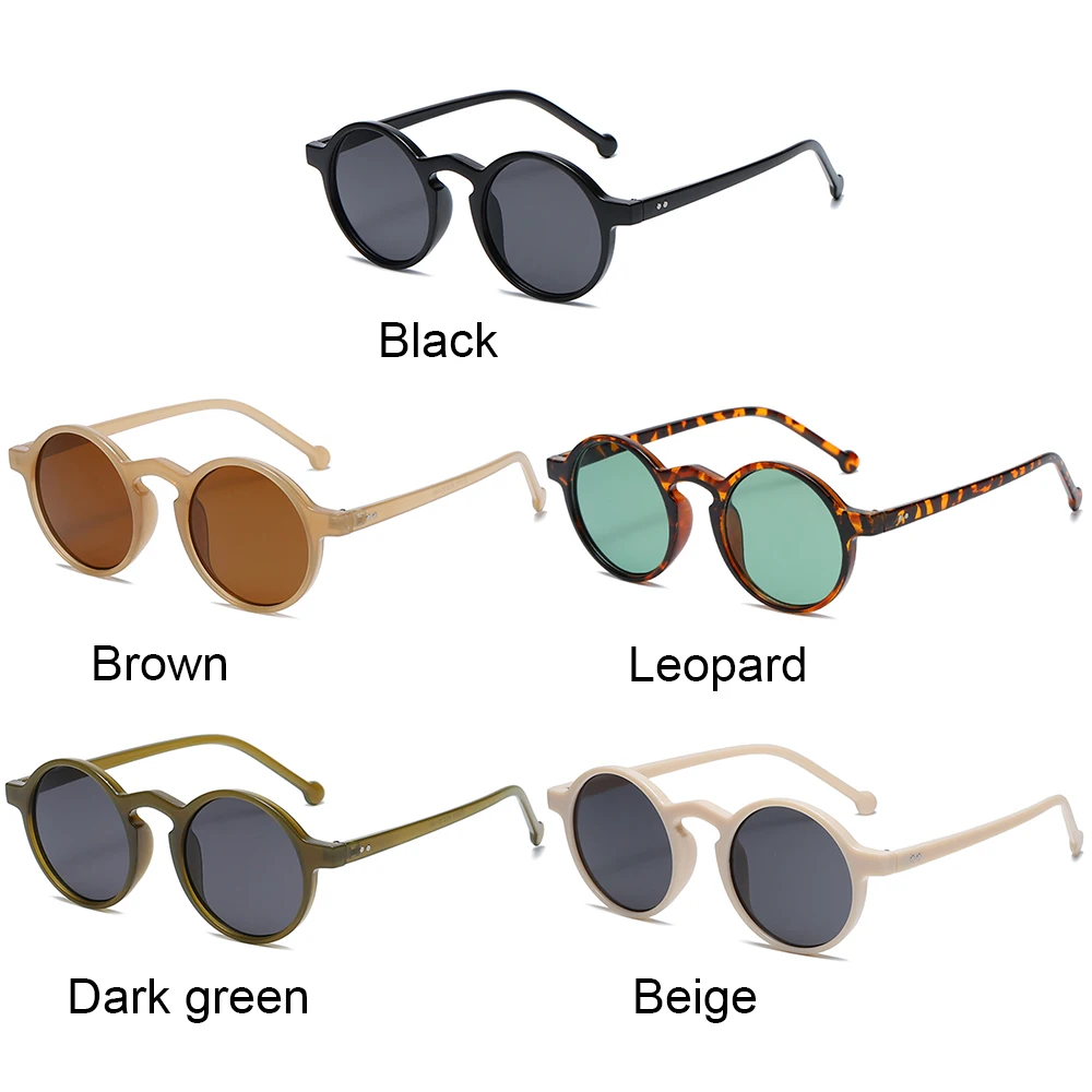 1PC Unisex Fashion Retro Round Sunglasses Brand Designer Vintage Small Frame Sun Glasses Korean Style Driving Eyewear UV400 big frame sunglasses