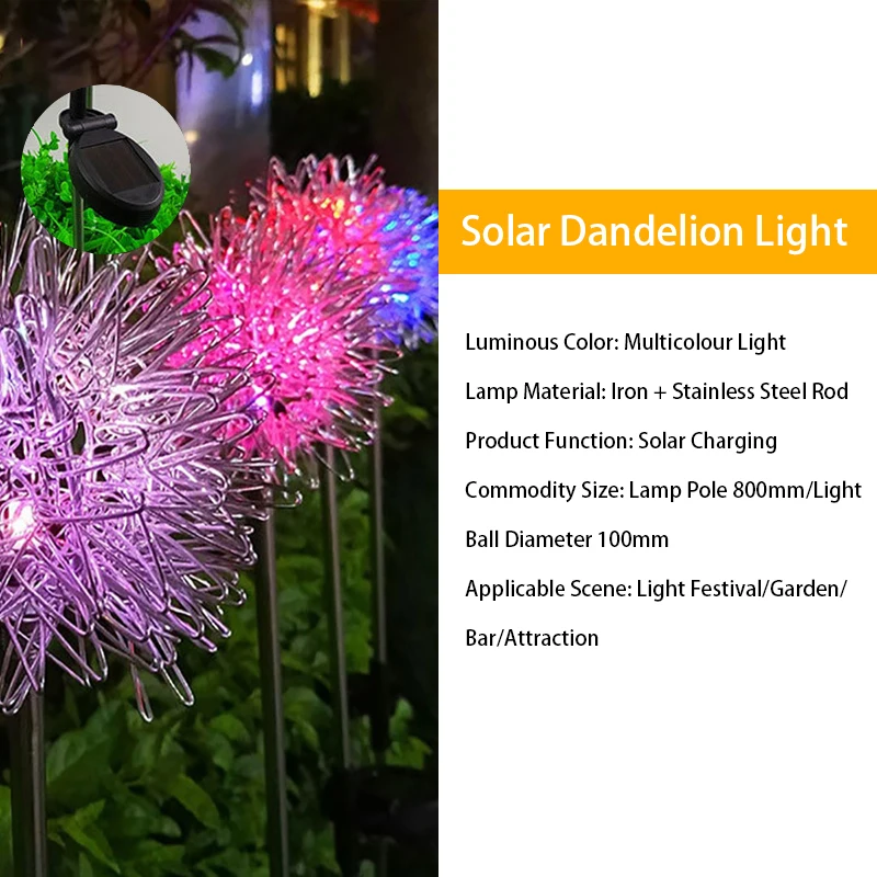 best solar light for home LED Solar Light Outdoor Dandelion Lights Garden Decoration String Lamp Courtyard IP65 Waterproof Solar Light Fairy Lamps outdoor solar lights for house Solar Lamps