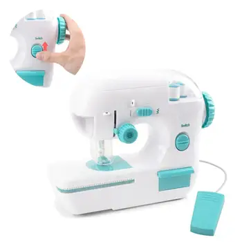 

Kids Simulation Sewing Machine Toy Mini Furniture Toy Educational Learning Design Clothing Toys Creative Gifts For Girl Children