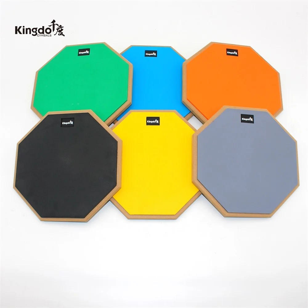 

Kingdo Cheap practice with 12" rubber dumb drums
