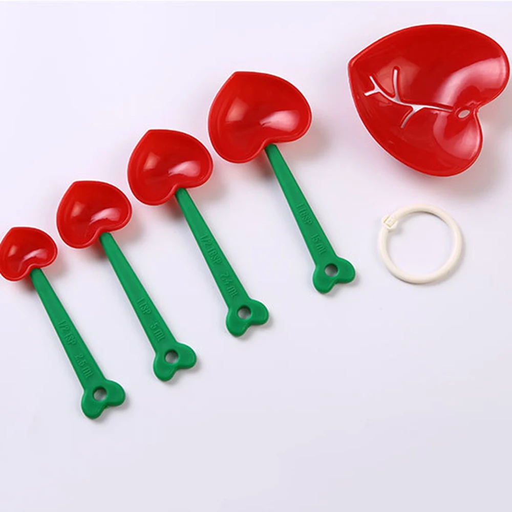 5 шт./компл. мерная ложка лопатка в форме сердца чайная кофейная для сахара Сделай