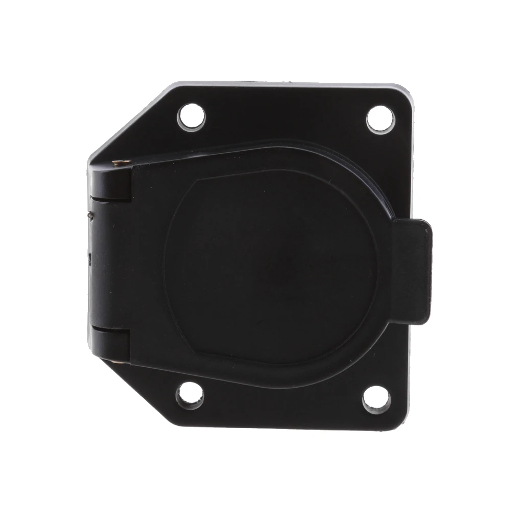 7 Way Round Trailer Connector Female RV Light Plug Connector 7 Poles - US
