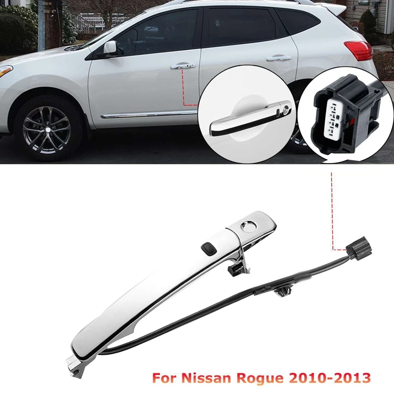Крома автомобиля снаружи ручка левой двери для Nissan Rogue 2010 2011 2012 2013 80640-Ca012 80640Ca012 80645-Ca000 80645Ca000