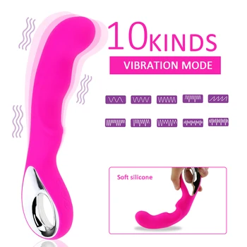 S/L Size G Spot Shocker Vagina Vibrator Dildo AV Rod Magic Wand USB Rechargeable Female Masturbation Erotic Sex Toys for Women 2