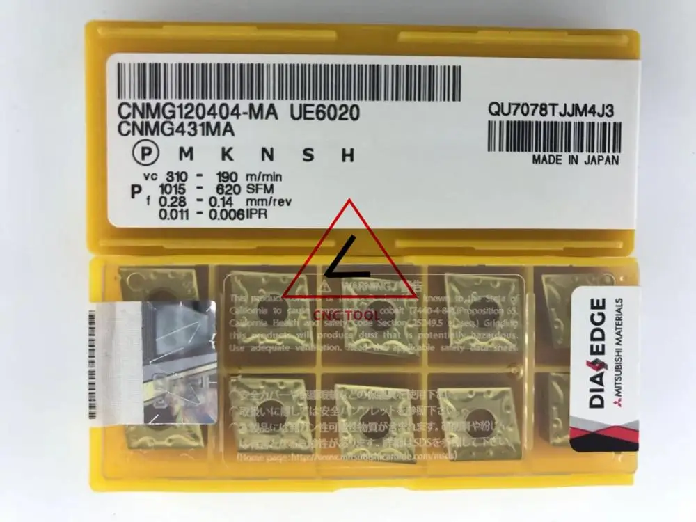 

Оригинальная Поворотная вставка CNMG 120404 MA UE6020 10 шт. DIAEDGE