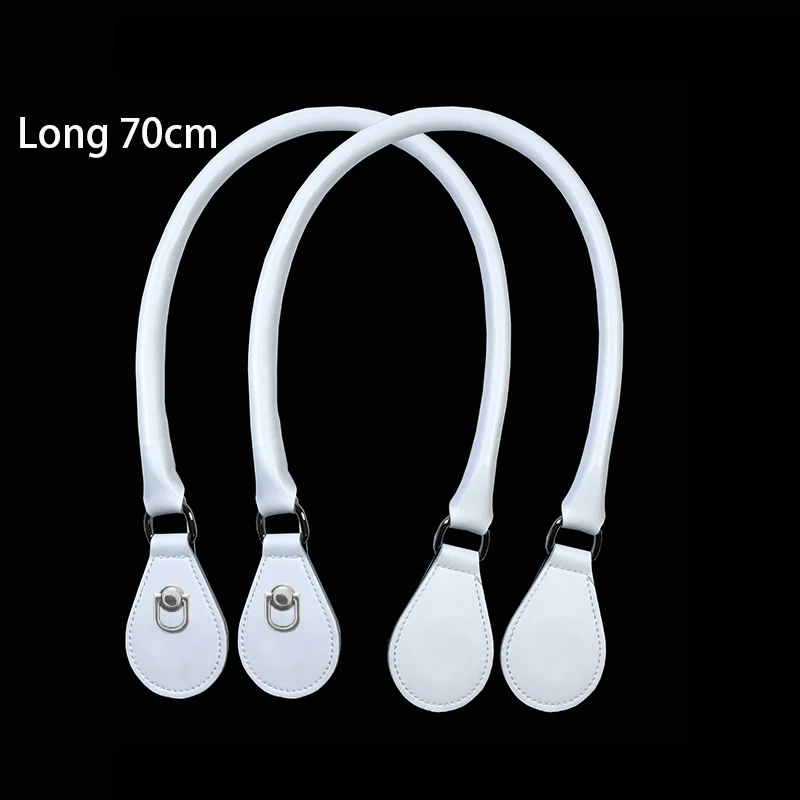 2021 New Leather Round Belt Handle with D Buckle Drops for City Chic Obag Basket Bucket Classic Mini Women Handbag O Bag 