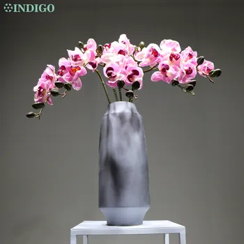 

INDIGO- Pink Phalaenopsis Butterfly Orchid Real Touch Latex Artificial Flower Office Decor Wedding Flower Party Interior Trim