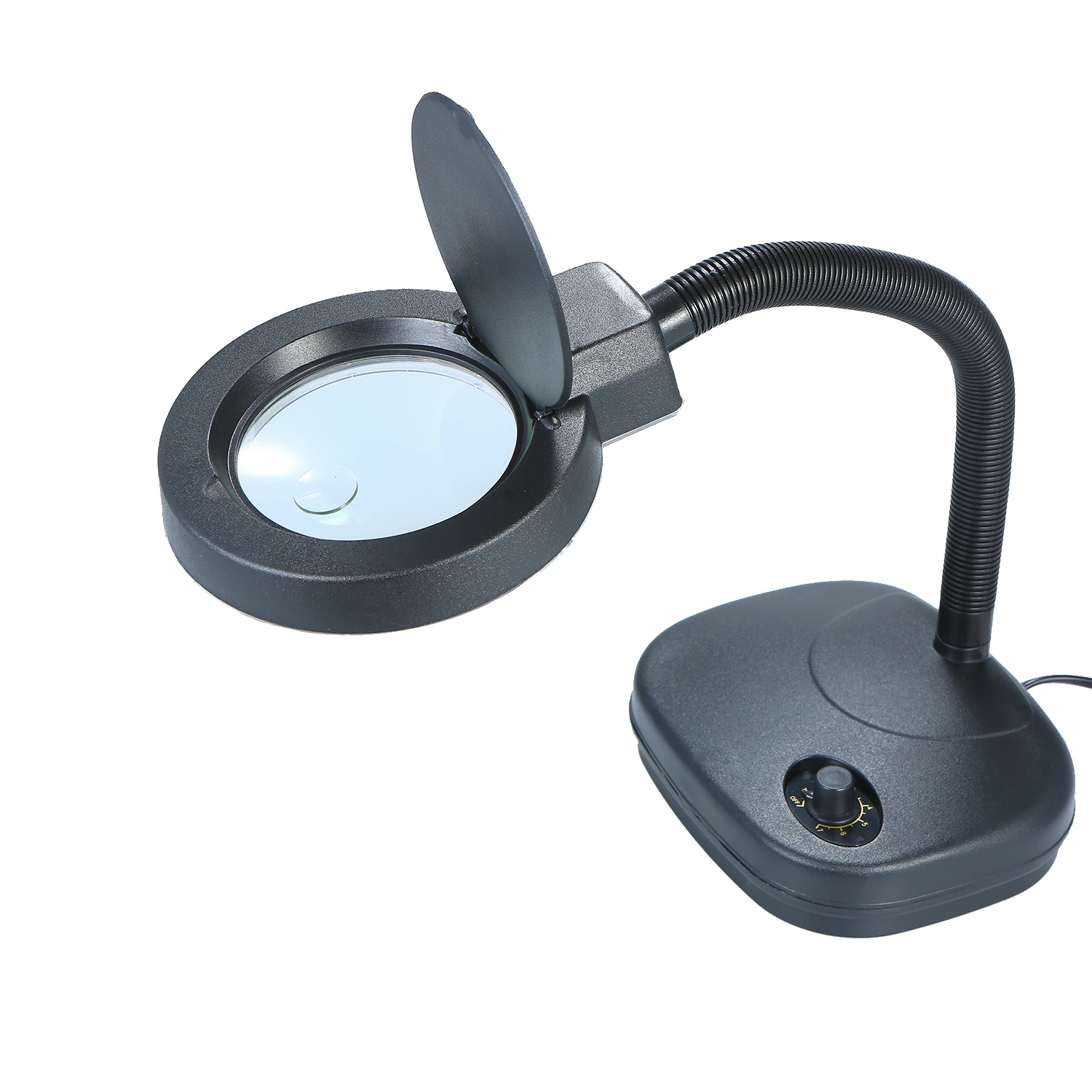 gooseneck magnifying glass with led lighting