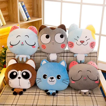 

Pillow can be inserted into flannel summer blanket three-in-one cat breathable cover hand warm breathable blanket drink nap