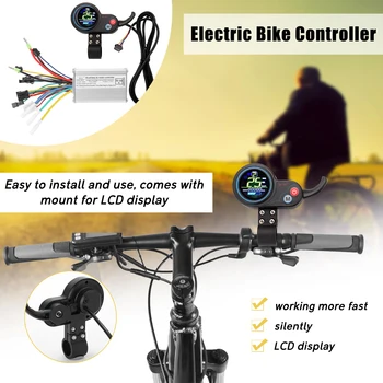 

24V-48V/36V-60V 350W Motor Brushless Controller LCD Display Panel Throttle Electric Bicycles Scooter Brushless Controller Kit