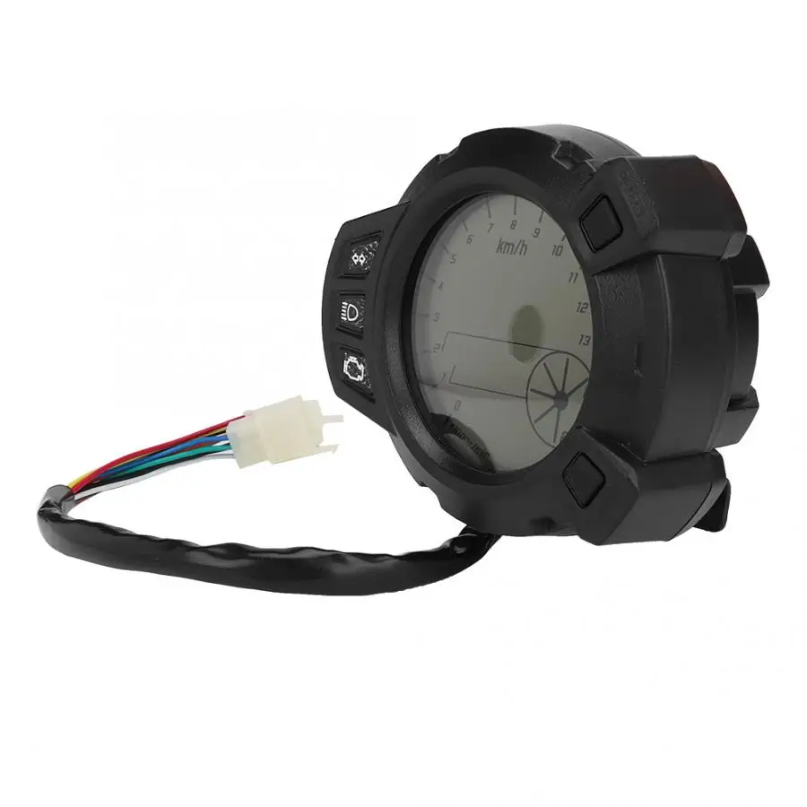 motorcycle parts Universal Motorcycle Instruments 7 Colors 12V LCD Speedometer Tachometer for RXM motorsiklet aksesuarlari
