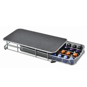 

Coffee Pod Holder 72pc K-Cup Nespresso Dolce Gusto Lavazza Coffee Capsule Display Storage Stand Chrome Tower Mount Rack
