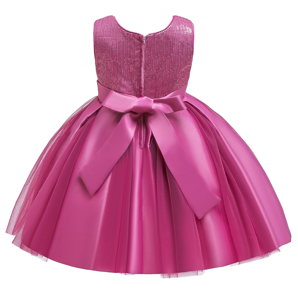 Girls Birthday Dress Kids Dresses For Girls Clothing Party Tutu Dress Sequin Gown Bow Princess Dress 3-10 Years Vestidos