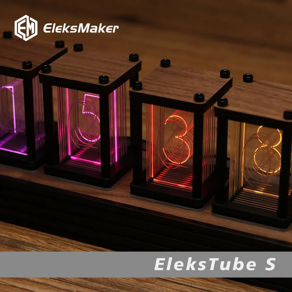 EleksMaker EleksTube R 6-Bit Kit Electronic LED Luminous Retro Glows Analog Nixie Tube Clock nixie tube clock