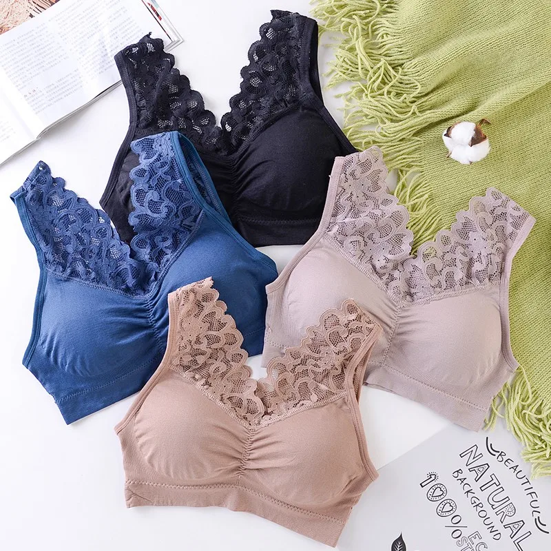 Модный кружевной бюстгальтер с V-образным вырезом красивая спина женские топы