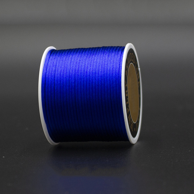 Satin Rattail Silk Cord Nylon Thread Cord Chinese Knot DIY Rope Bead Bracelet Jewelry Making Rope String