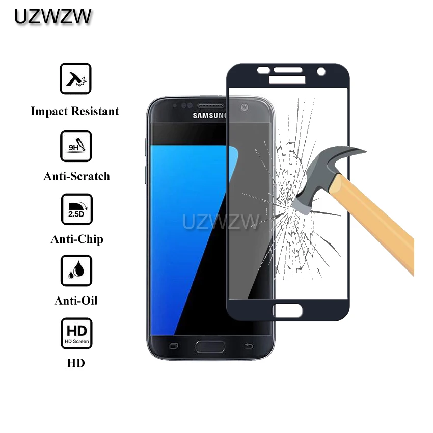 

For Samsung S7 Glass Full Cover Tempered Glass For Samsung Galaxy S7 Screen Protector Protective Glass