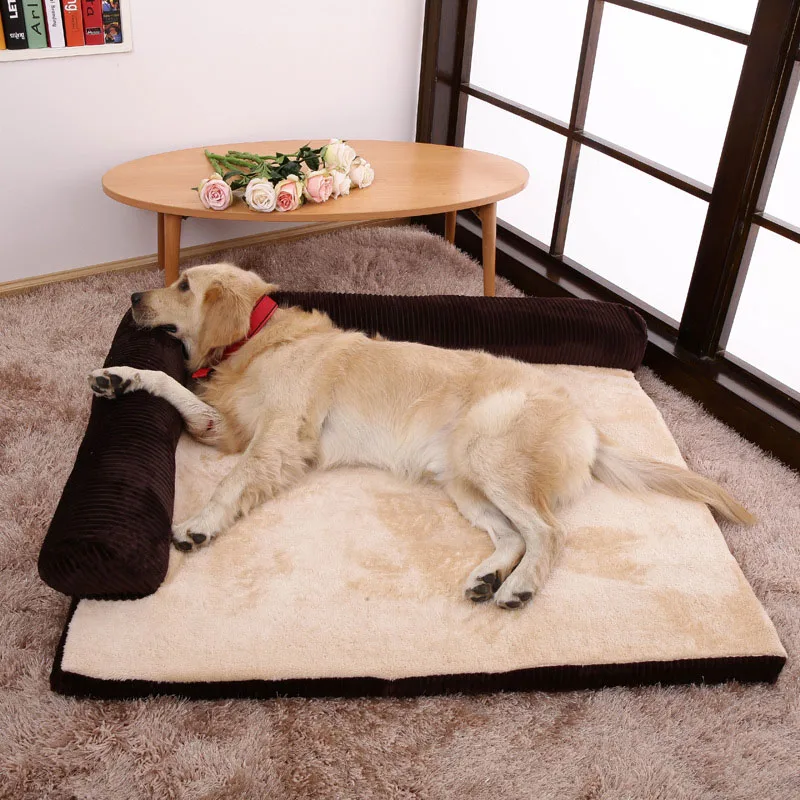 buy Removable Soft Pet Dog Sleeper Sofa Bed Winter Warm Tower Rest House Lounger Pets Mat Nest Large XL Dogs Mattress S M L