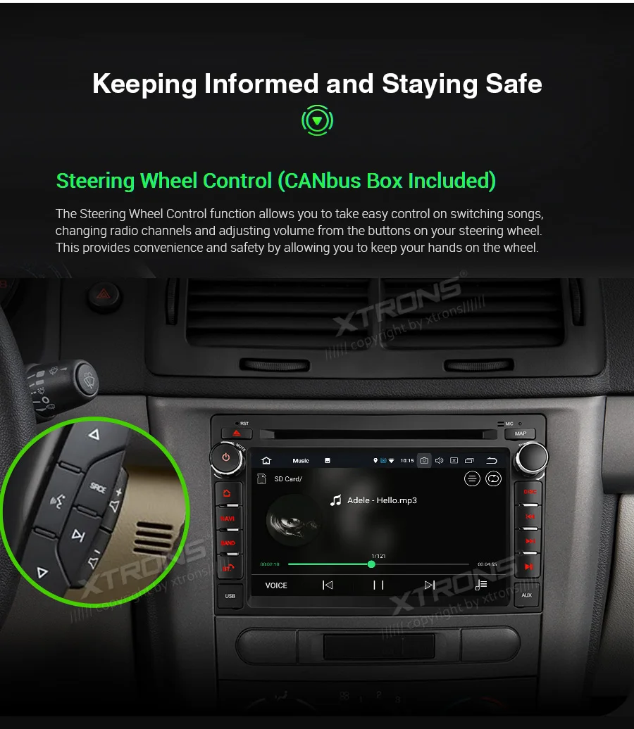 Clearance XTRONS 7"Android 9.0 Octa Core 4G RAM 64G ROM Car DVD Multimedia GPS System Fit for Chevrolet for Buick for GMC for HUMMER 21