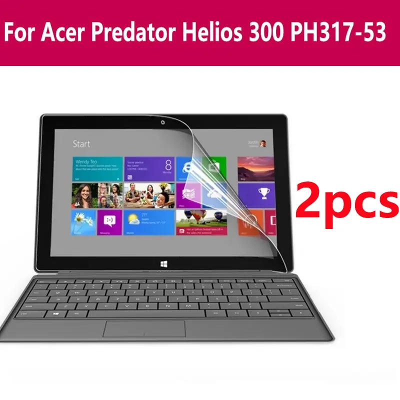 

2pack 11/17.3 Inch Clear/Notebook Laptop Screen Protector Hd Sticker Films For Acer Predator Helios 300 Ph317-53