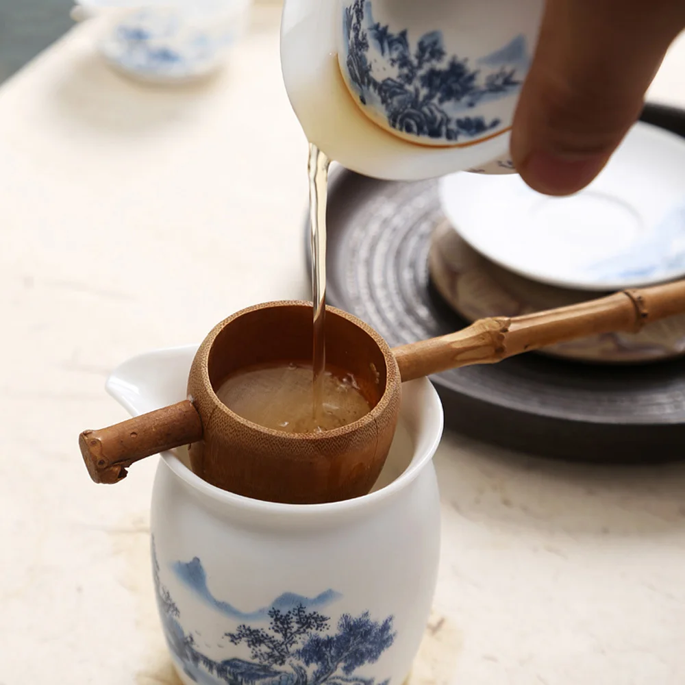 

Bamboo root tea leak Anji bamboo and wood crafts tea tea convenience tool accessories Kung-fu Tea Accessories retro creative