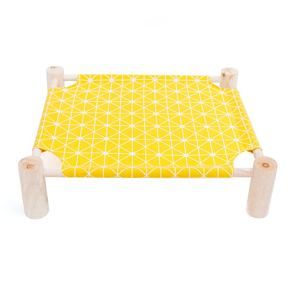 Yellow grids Съемный гамак для кошек, переносная кошечка, кровать для домашних животных, коврик для ленивых, подушка, лежак для кошек, маленьких собак, домашних животных, для улицы, походная кровать, принадлежности - Цвет: Yellow grids