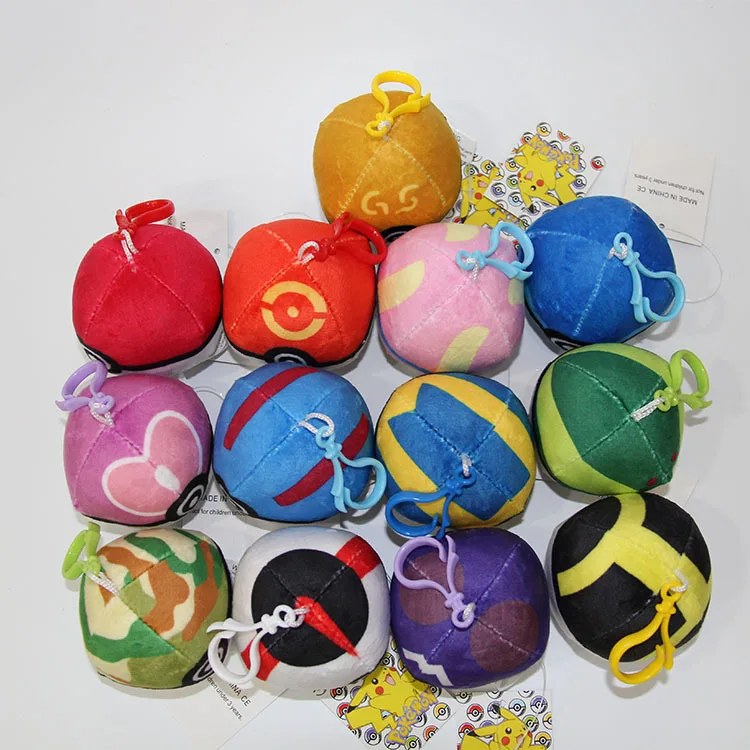 13 шт. Takara Tomy Pokemon животные мяч Милый Пикачу балл плюшевый брелок Плюшевая Кукла