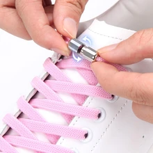 

100CM Black Shoelaces Flat Elastic Shoes Laces For Sneakers Reticulated Weave No Tie Shoelace Children Adult Lazy Shoe Lace