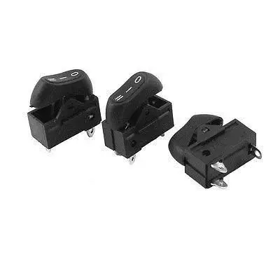 3 шт. AC 250V 10A DPDT 3 Pin 3 положения фен кнопочный переключатель
