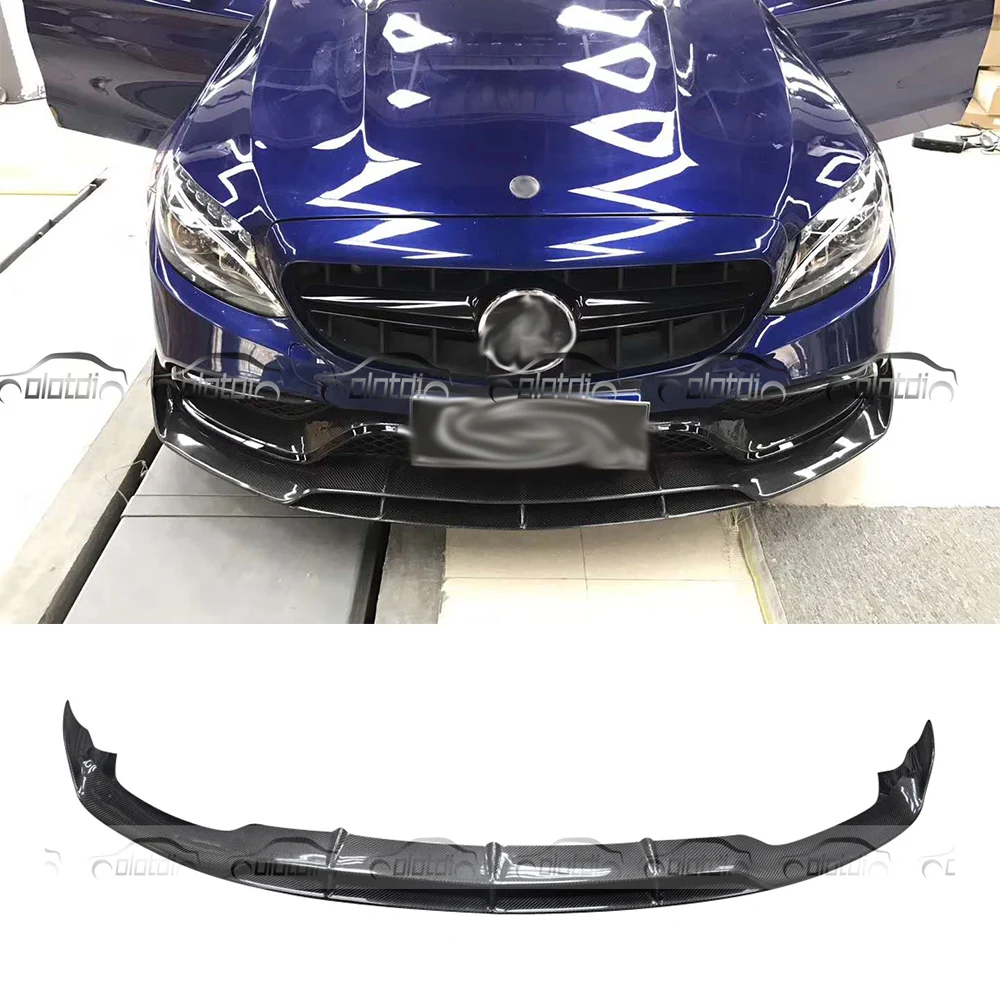 Автомобильный Стайлинг для бампера передняя губа из углеродного волокна Mercedes Benz