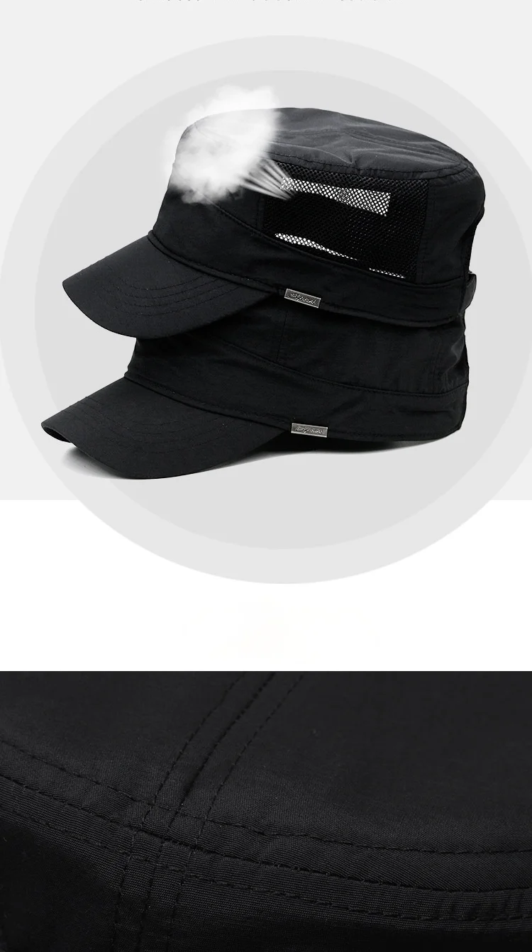 Casquette Snapback Noir Elijah Craig 1565 - Maille Respirante Homme
