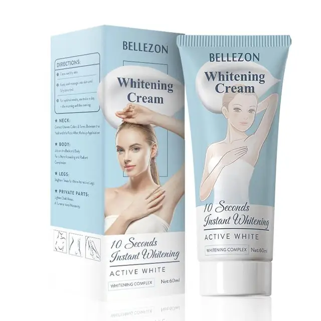 10 Seconds Whitening Cream Legs Knees Private Parts Body 60ml Armpits Whitening Cream For Women Cosmetics