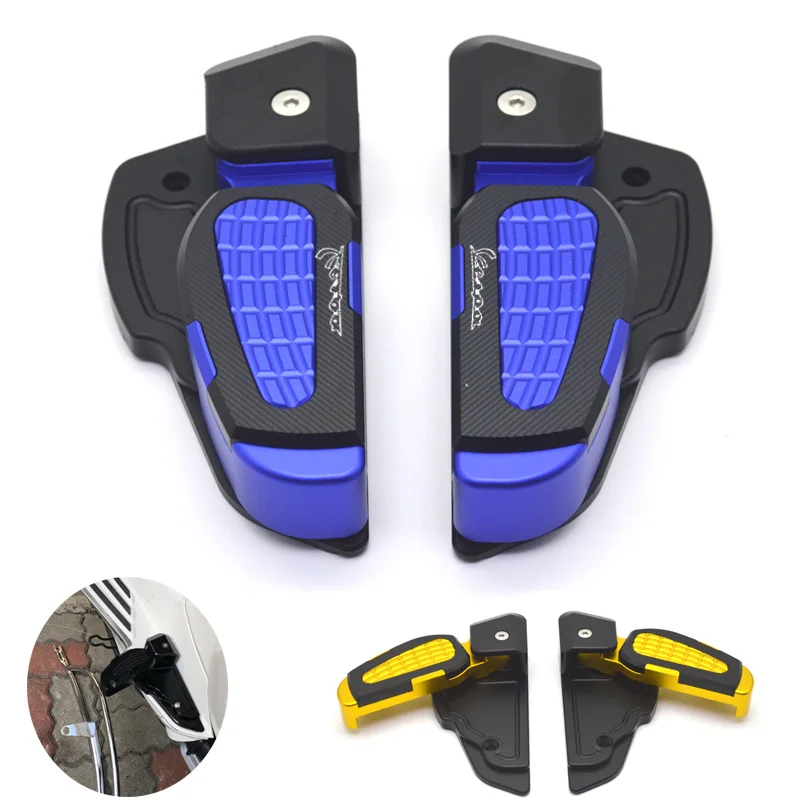 Partes двигатель de los педали де пирог plegable педали para Vespa Primavera 125 150 Sprint 125 150 3vie