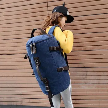 

Men's Vintage Hiking Canvas Laptop Backpack Rucksack Camping Shoulder Bags Fashion Leisure Outdoor