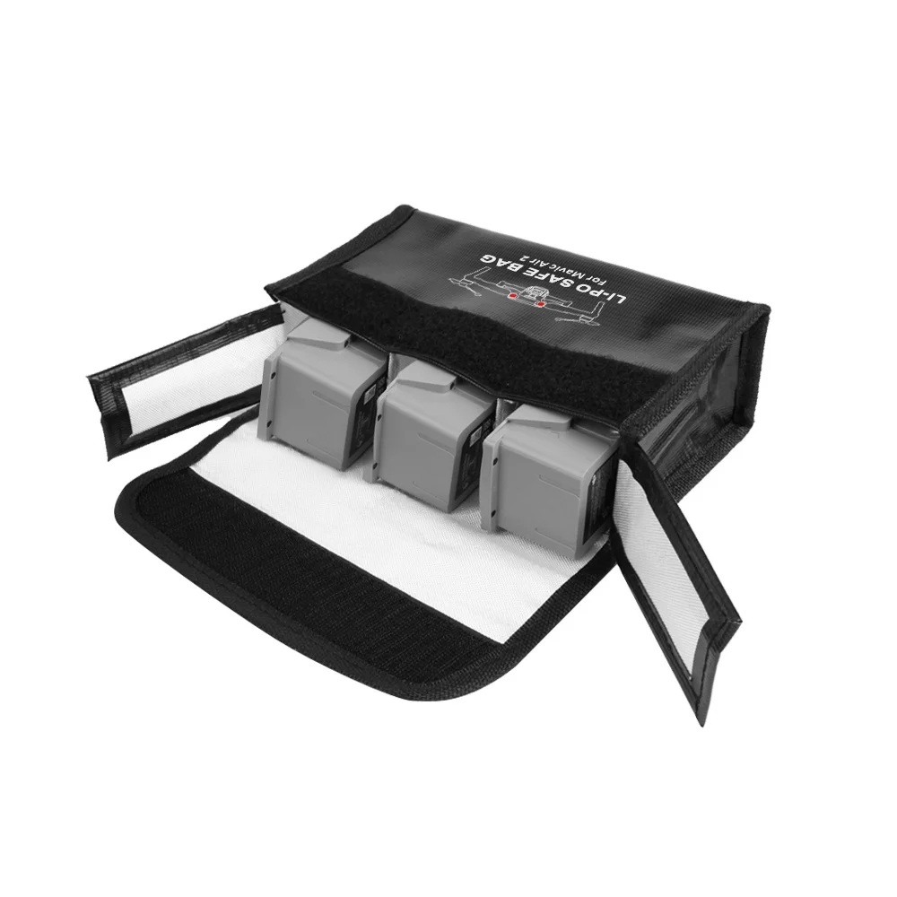 Drone Battery Safe Bag Mavic Air 2 Lipo Fireproof Case Explosion proof Battery Storage Bag for