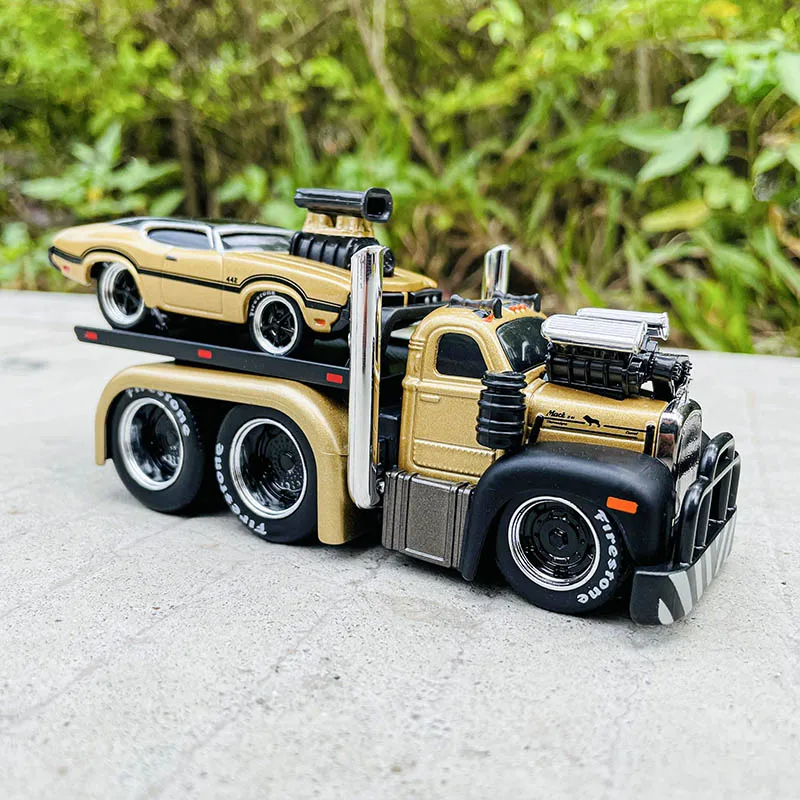 Maisto 1:64 Chevrolet Ford transport truck combination pallet truck static  alloy car model children's toy collection