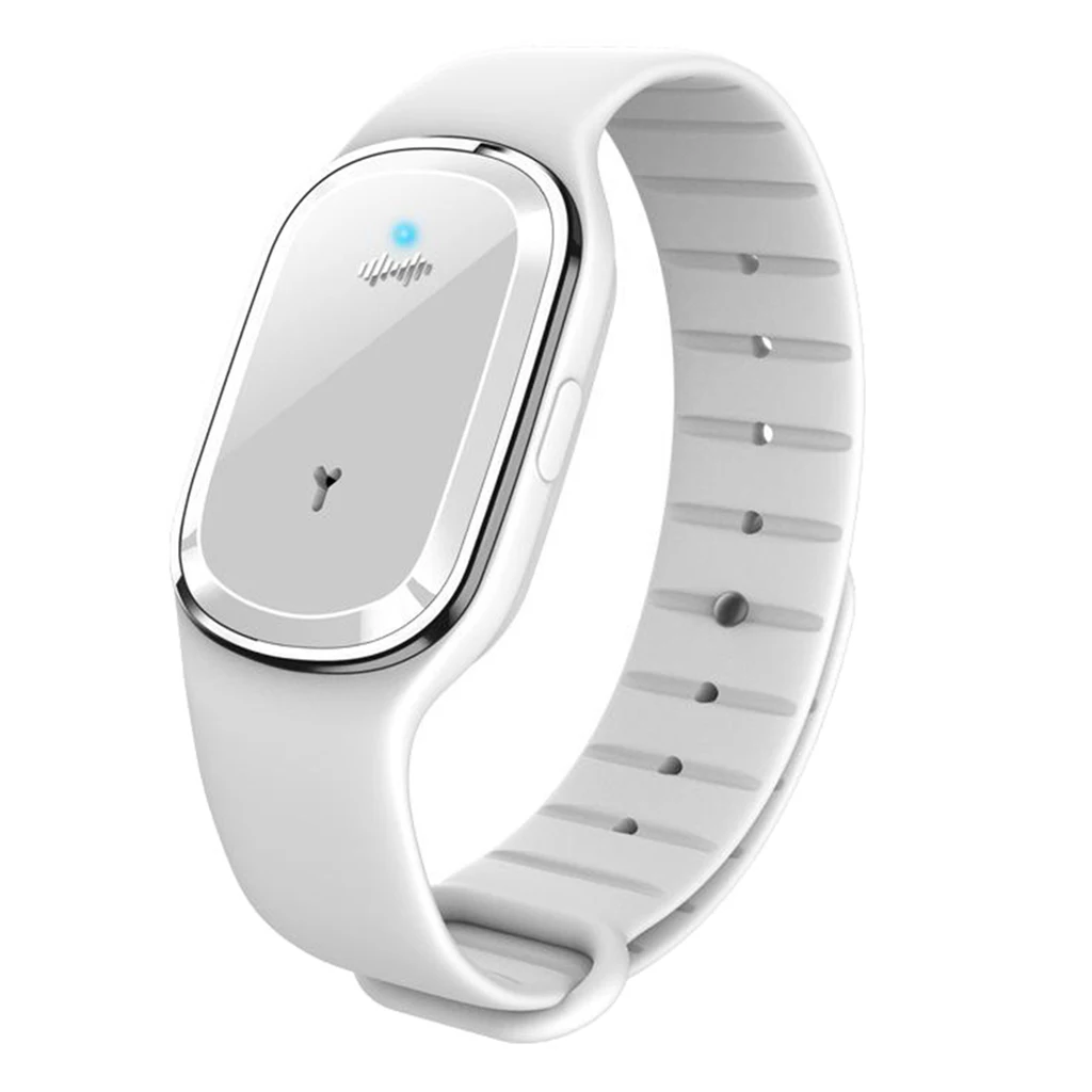 Mini USB Ultrasonic Anti Mosquito Insect Pest Bugs Repellent Wrist Bracelet Band