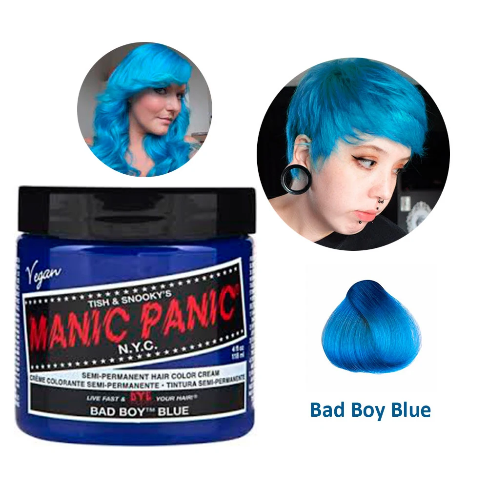 MANIC PANIC краска для волос Маник Паник Bad Boy Blue голубой 118 мл. | Красота и здоровье